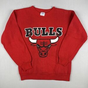 Vintage 90s Starter Chicago Bulls Crewneck Sweatshirt USA Made NBA Adult S